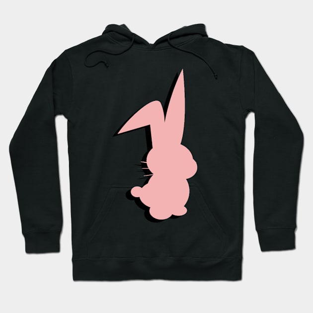 Bunny silhouette Hoodie by suckerpack